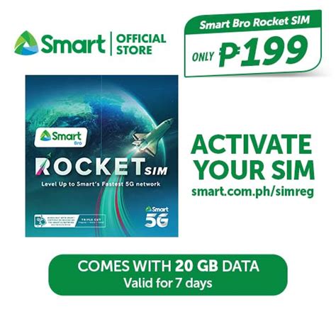 smart bro lte sim card|Smart Bro Rocket SIM 199 .